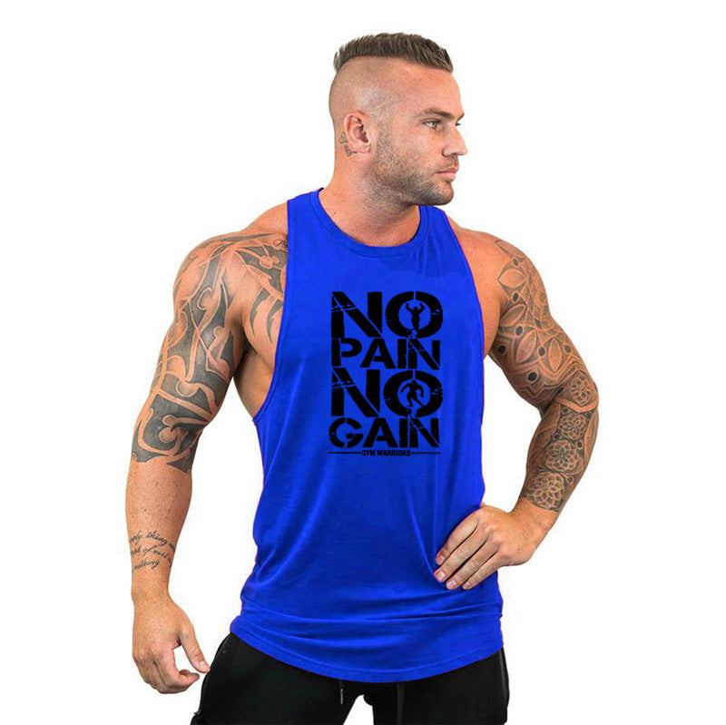 Small Round Neck Sports Training Men's Vest