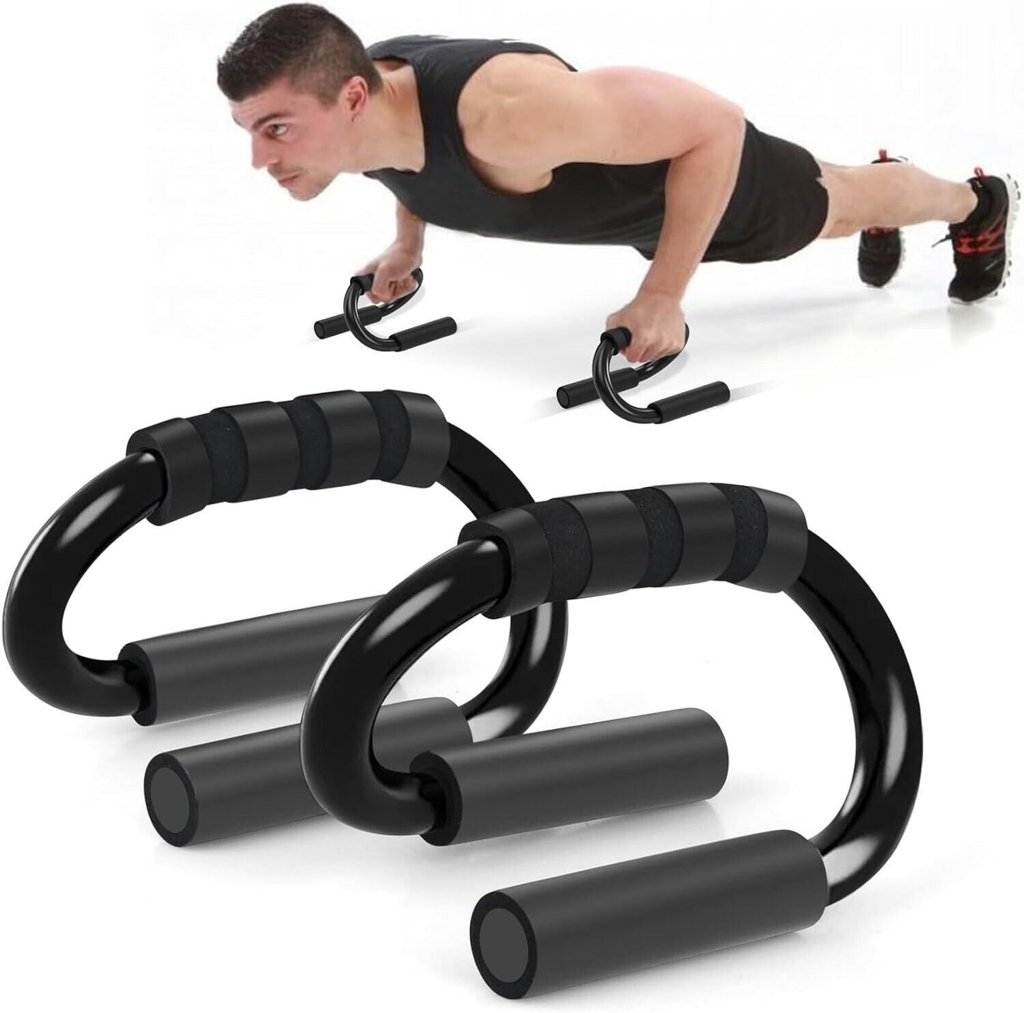 Body Sculptured Push Up Bars Press Handles Stands Exercise Grips FITNESS WORKOUT