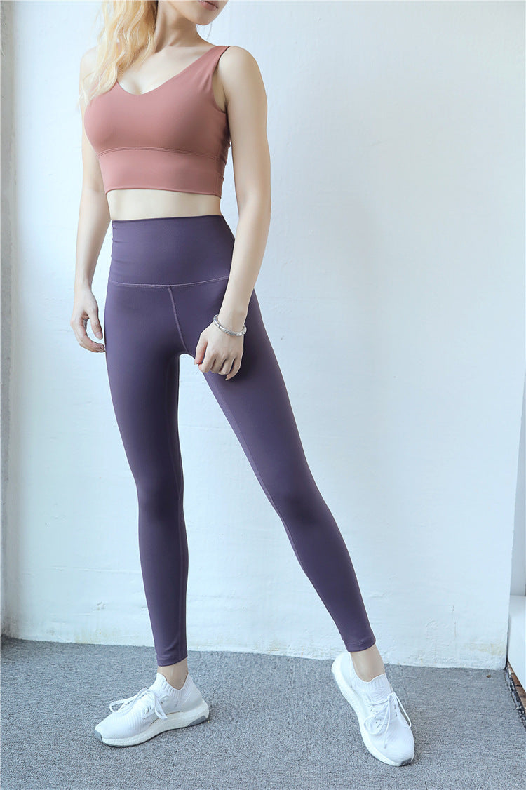 Paneled high waist yoga pants