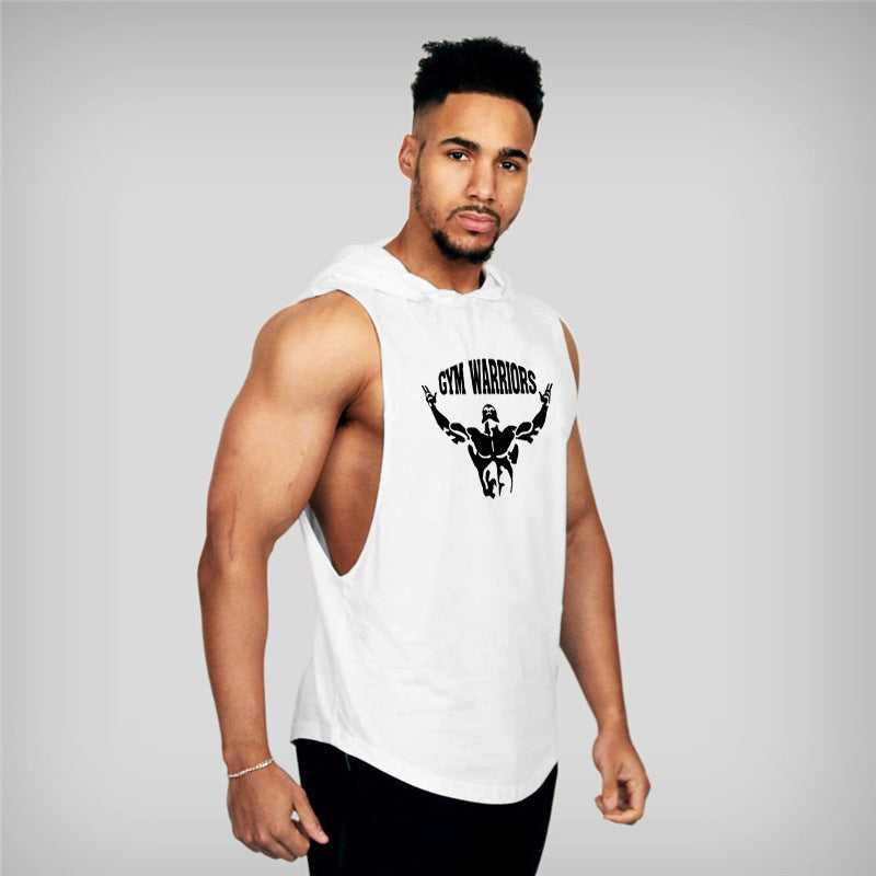 Waistcoat Vest Hipster Sportsman Summer Hooded Gym